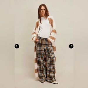 New Free People Hudson Canyon Plaid Pants